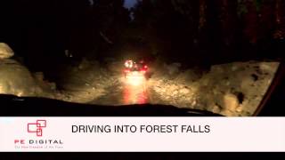 RAW VIDEO Driving into mudsoaked Forest Falls [upl. by Dorothi]