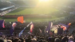 MA COME FATE SENZA REDDITO 💜⚜️ CORO CURVA FIESOLE Fiorentina  Salernitana 3122023 [upl. by Sukey]