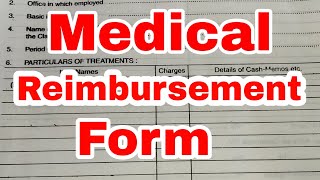 Medical charge reimbursement form Medical claim form bharna seekhe Medical claim video [upl. by Minnie236]