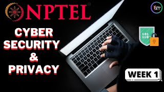 NPTEL Cyber Security and Privacy WEEK1 Quiz Assignment Solutions  Swayam July 2023  IIT Madras [upl. by Egdamlat]