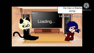 Ladybug and cat noir react to hawkmoths theme song 🎵 [upl. by Arno]