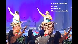 Chamorro Dancers from the Northern Marianas CNMI perform at the FestPac2024 at the Hawaii Center [upl. by Notnel]