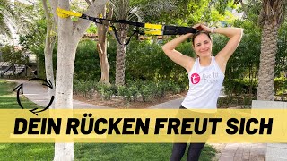 Stärke deine Rückenmuskulatur mit diesem TRX Workout [upl. by Wanyen661]