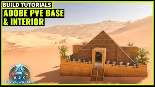 Adobe Pyramid PVE Base amp Interior  Ark Survival Ascended [upl. by Dean]