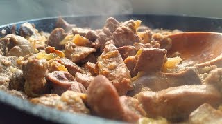 Очень вкусная и нежная куриная печень в сметане на ужин за 15 минут How to cook liver [upl. by Alidis856]