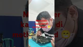 Soldering kapasitor 🙃😀 [upl. by Tadich]