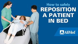 How to safely reposition a patient in bed—AliMed® NoLift Booster™ and Turner™ [upl. by Irreg]