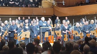 curtain call Jaap conducts Mahler 2 NY Phil 662024 [upl. by Atoel]