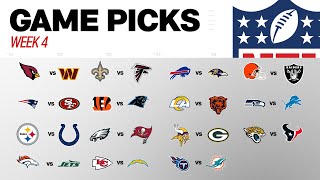 Week 4 Game Picks [upl. by Arreyt]