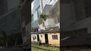 Colombo City Cinnamon Life Hotel from Train [upl. by Peednam207]