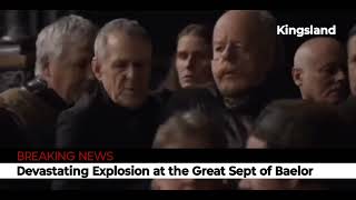 Sept of Baelor Explosion Game of Thrones  Fake CNN Breaking News [upl. by Enerehs369]