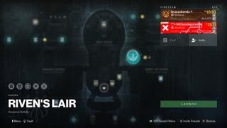 HOW TO  Find Rivens Lair at the helm  Destiny 2 SOTW 2023 [upl. by Alyahsat820]