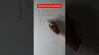 Sistema de ecuaciones 2x2 Gauss Jordan tutorial algebralineal shorts [upl. by Saxena]