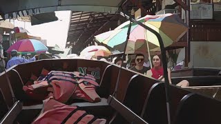 Damnoen Saduak Floating Market  The Largest Floating Market in Thailand Full Tour 4K [upl. by Adnohsar332]