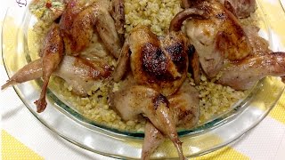 How to make Roast Quails with Freekeh [upl. by Alien]