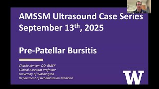 Prepatellar Bursitis with Dr Charles Kenyon  AMSSM Sports Ultrasound Case Presentation [upl. by Hampton]