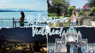 48 hours in Victoria BC 🇨🇦  Traveling from Vancouver to Victoria by Ferry 🛳️ [upl. by Saile574]