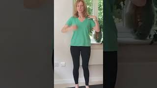 MENOPAUSE BELLY FAT Gentle Twist over50andfit womensfitness ladiesworkout balanceexercises [upl. by Nysilla]