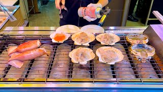 Japanese Street Foods Tsukiji Outer Market🐟🍙  Tokyo Tsukiji [upl. by Hardin]