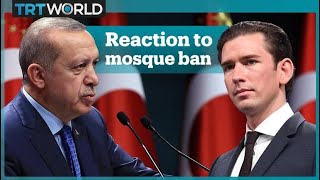 Turkish President Erdogans reaction to Austrias mosque and imam ban [upl. by Lhok]