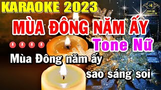 Mùa Đông Năm Ấy Karaoke Tone Nữ Nhạc Sống  Beat Mới Dễ Hát Âm Thanh Chuẩn  Trọng Hiếu [upl. by Selie]