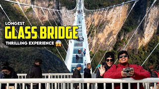 Glass bridge in China ❤️  Thrilling experience😰  Irfans view🔥 [upl. by Lupe596]