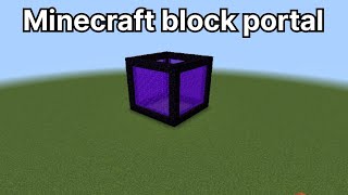 Minecraft portal block  8 block portal in Minecraft  portal  minecraft video [upl. by Pooh]