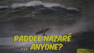 Paddle Surfing in Nazaré  RAW CLIPS Nazaré Surfing Dec 17 2018 🇵🇹 [upl. by Wiencke]