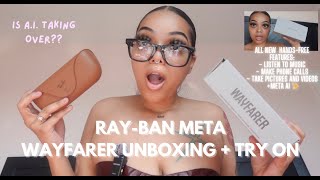 rayban meta wayfarer unboxing  honest review 🫧 [upl. by Nyleimaj]