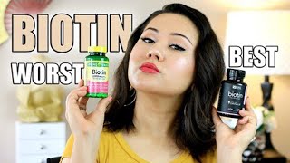 BEST AND WORST BIOTIN SUPPLEMENTS  BENEFITS AND SIDE AFFECTS  Sports Research vs Spring Valley [upl. by Sorodoeht]