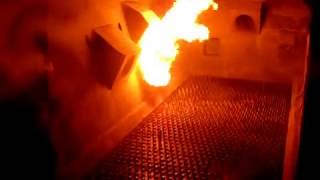 CFBC Boiler Start Up burner first firing during commissioning [upl. by Trinl755]