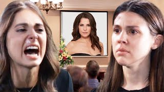 Sams funeral turns into a tragedy between the Davis sisters  General Hospital Spoilers [upl. by Kehoe]