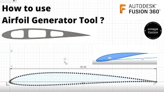 How to use the Airfoil Generator Tool in  Autodesk Fusion 360 [upl. by Cyrilla]