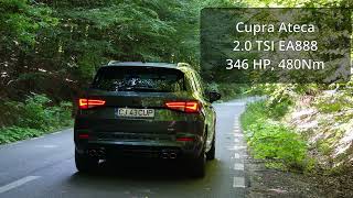 Cupra Ateca 20 TSI 300 Sound  EA888  Exhaust amp Intake sound [upl. by Enidaj552]