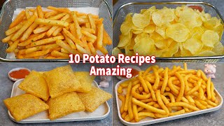 10 Amazing Potato Recipes Collections  French Fries  Potato Chip  Potato Snack [upl. by Mccahill]