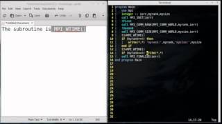 OpenMPI tutorial coding in Fortran 90  03 Timer [upl. by Oiratno]