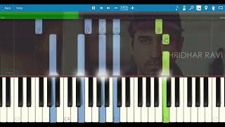 Ulaginil Miga Uyaram BGM Piano Tutorial  Vijay Antony  Naan  Shridhar Ravi [upl. by Otrebcire]