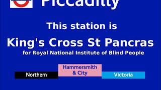 Piccadilly line London Underground Julie Berry announcements [upl. by Timmons]