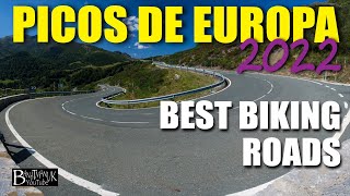 Best motorcycle roads in the Picos de Europa Routes files to our 2022 Spain Tour tour linked below [upl. by Gilboa]