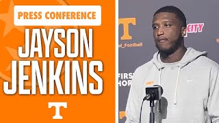 Tennessee Footballs Jayson Jenkins speaks to the media ahead of Florida matchup I Volquest I GBO [upl. by Enylcaj]