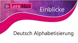 LernMax Einblicke  Deutsch Alphabetisierung [upl. by Maison]