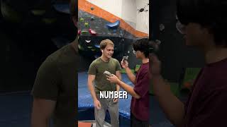 Testing climber grip strength climbing bouldering [upl. by Ahsinad663]