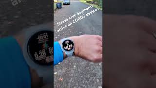 Strava Live Segments on COROS [upl. by Irodim818]