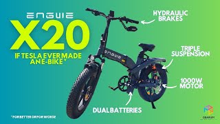 If Tesla made an ebike  ENGWE X20 dualbattery beast Ride amp full review [upl. by Garson]