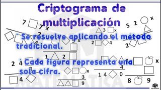 RM 3ero CRIPTOGRAMA DE MULTIPLICACIÓN III BIMESTRE [upl. by Oys]