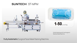 Suntech Disposable Medical Mask 50 pcsbag Packing Machine [upl. by Irrehs]