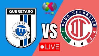 Queretaro VS Toluca FEMENIL EN VIVO LIGA MX JORNADA 9 [upl. by Eardnaed]