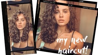 cutting my curly wavy hair  HAIR TRANSFORMATION [upl. by Koo]