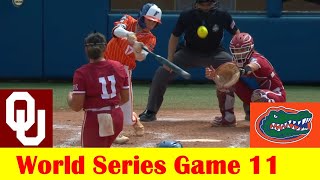 4 Florida vs 2 Oklahoma Softball Highlights 2024 NCAA World Series Game 11 [upl. by Bergen]