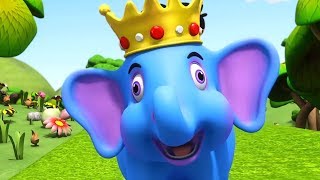 Hathi Raja Kahan Chale  Kids Rhymes In Hindi  Hindi Poems  हाथी राजा कहाँ चले  Iwiz Kids India [upl. by Oloapnaig]